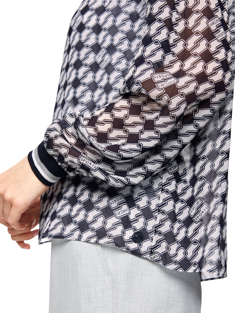 Viskose-Bluse mit Print