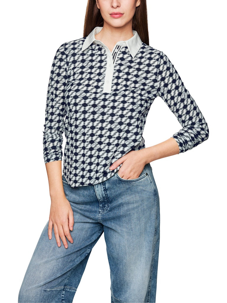 Poloshirt mit Knopfleiste