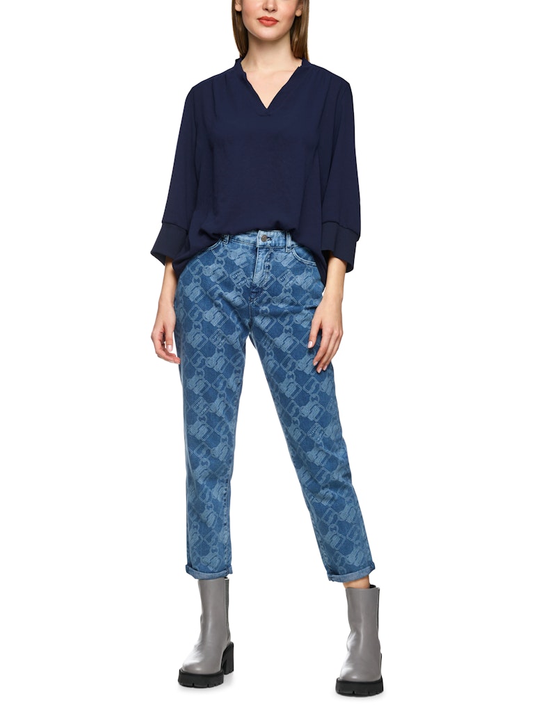 Blusenshirt aus Materialmix