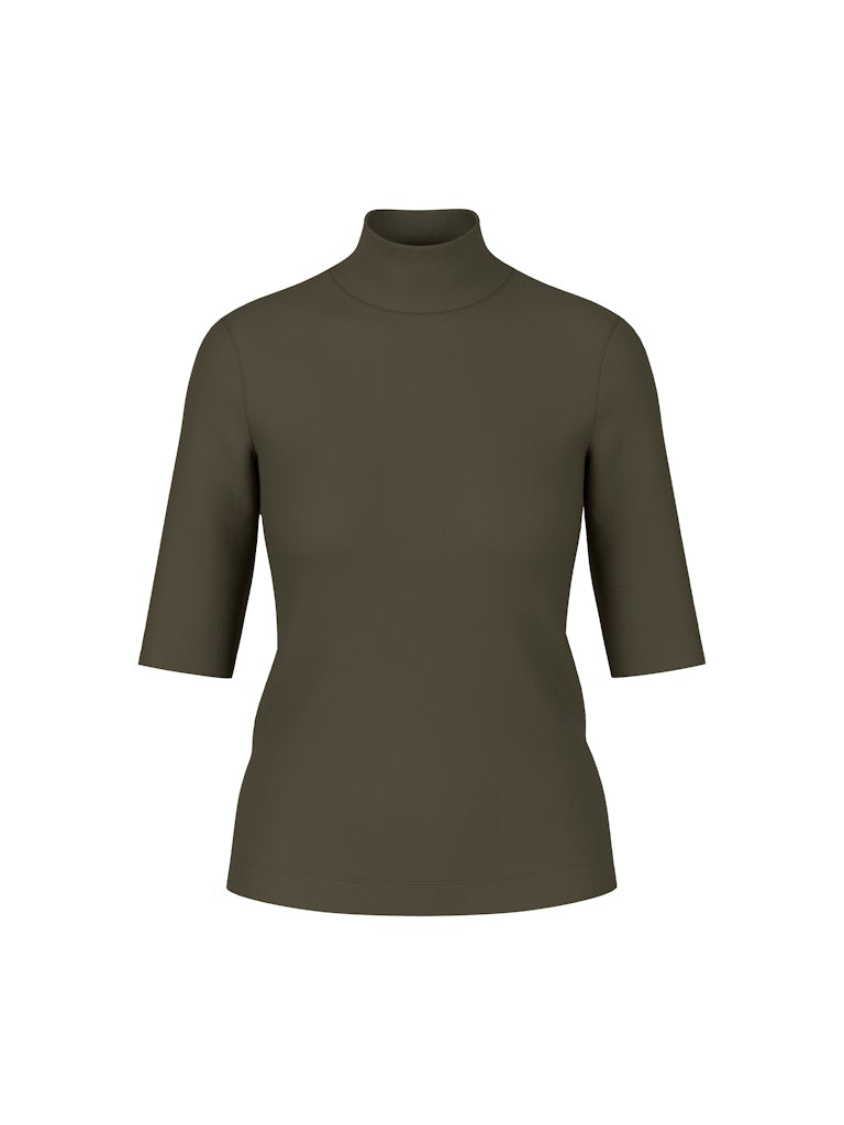 Basic-Shirt aus Baumwollstretch