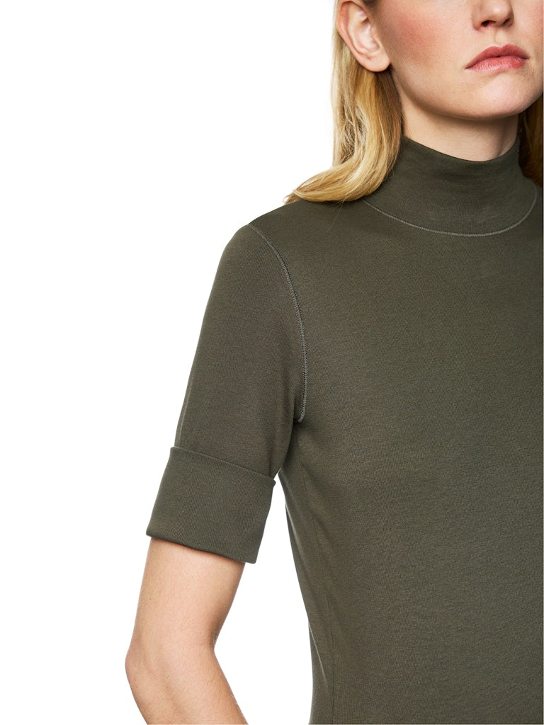 Basic-Shirt aus Baumwollstretch