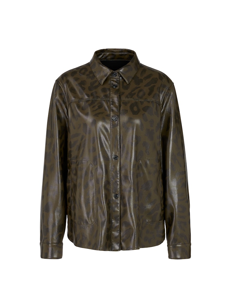 Kunstleder Hemd mit Leo