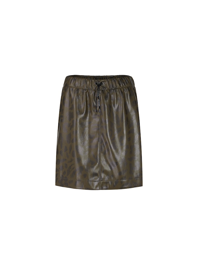 Leo-Minirock aus Kunstleder