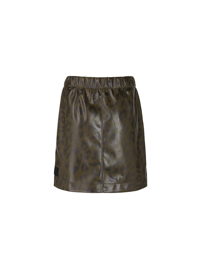 Leo-Minirock aus Kunstleder