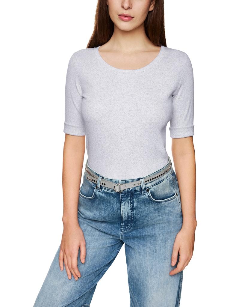 Basic-Shirt aus Baumwollstretch