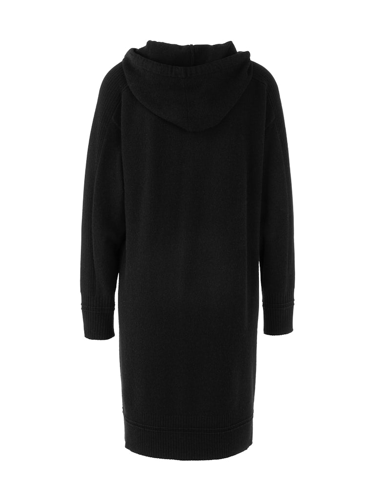Feinstrickkleid mit Kapuze