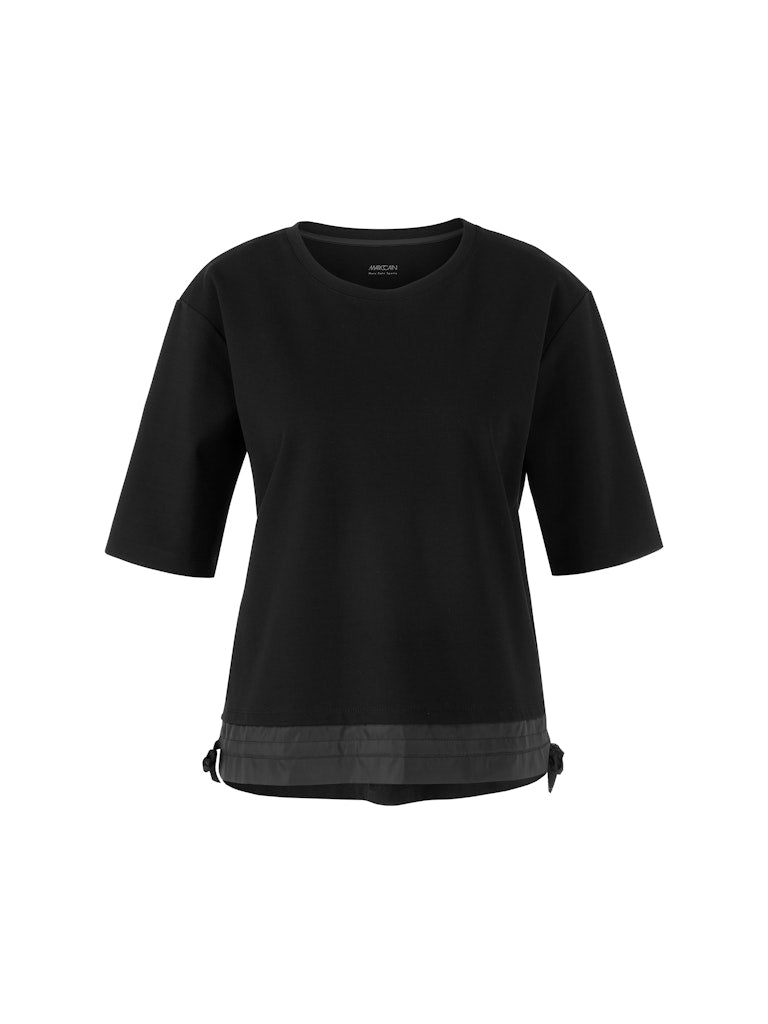 Kastiges T-Shirt mit Kordelzug