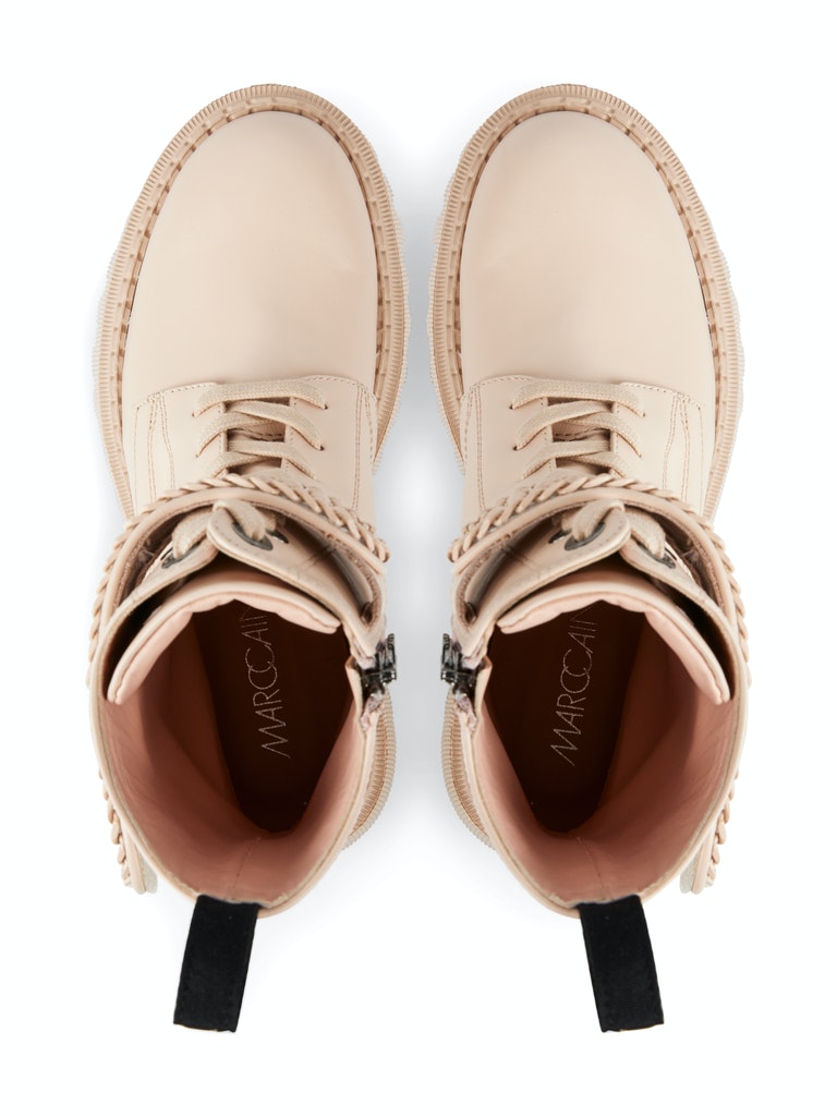 Biker-Bootie mit Schmuckdetail