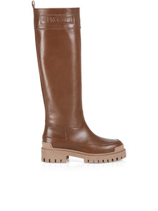 Lederstiefel mit Profilsohle