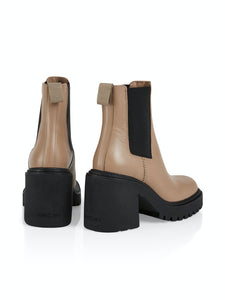 Chelsea-Booties mit Blockabsatz