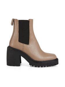 Chelsea-Booties mit Blockabsatz