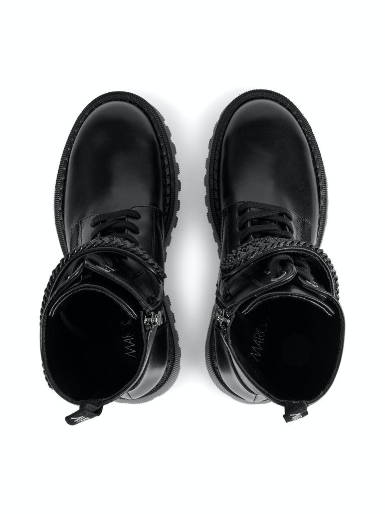 Biker-Bootie mit Schmuckdetail