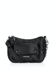 Schultertasche aus glänzendem Material