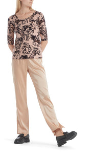 Halbarm-Shirt mit Lion Print