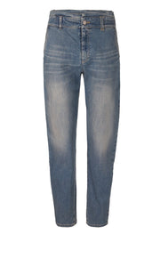 Weite Jeans mit extra hohem Bund