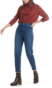 Weite High-Waist-Jeans