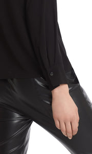 Fließende Bluse mit Brusttaschen