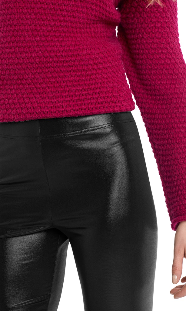 Schmale Leggings mit Glanz
