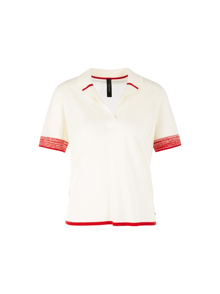 Feinstrick-Poloshirt