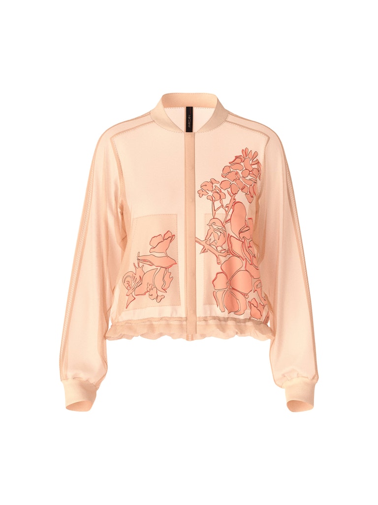 Organzajacke mit Print