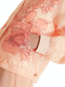 Organzajacke mit Print