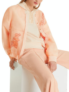 Organzajacke mit Print