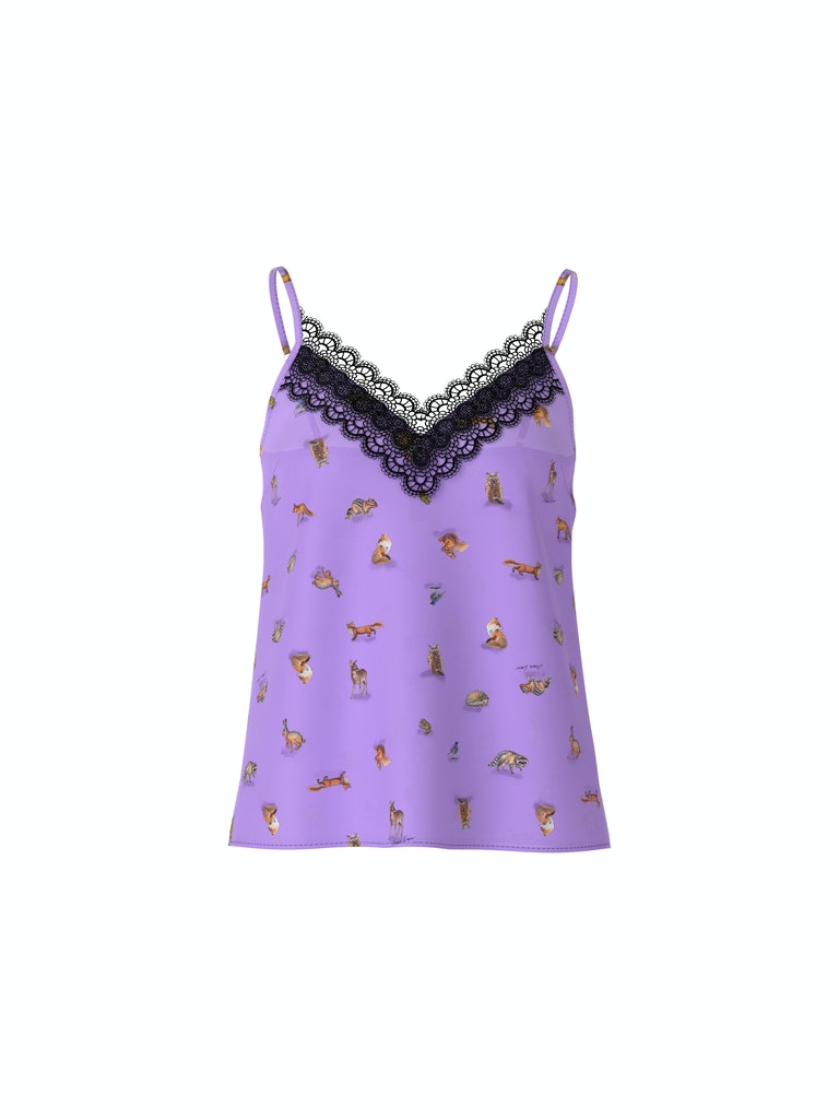 Elegantes Blusentop mit Spitzenbesatz