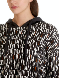 Strickpullover mit Kapuze