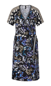 Bedrucktes Wickelkleid