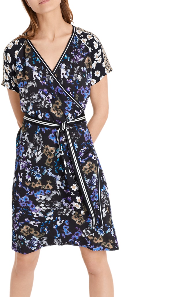 Bedrucktes Wickelkleid