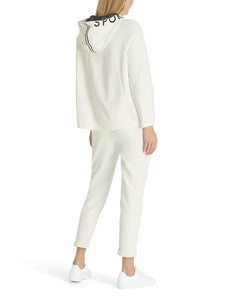 Hoodie aus Baumwollstretch