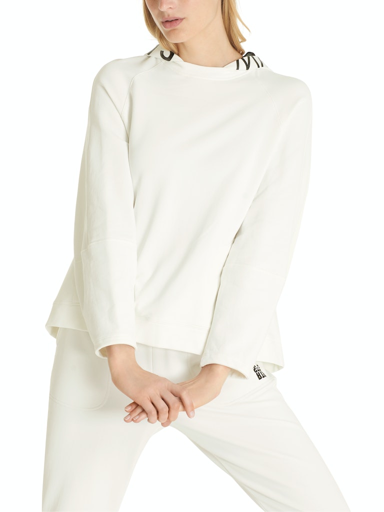Hoodie aus Baumwollstretch