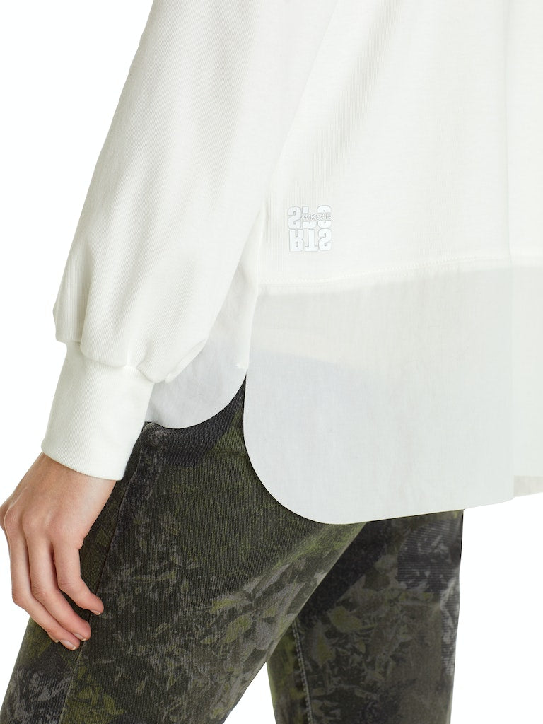 Blusenshirt aus Materialmix
